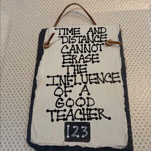 Teacher Decorative Slate Plaque